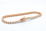 Sterling Silver Russian Simulated Diamond 7.25-in Tennis Bracelet