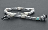 925 Sterling Silver White Opal 7-inch Tennis Bracelet