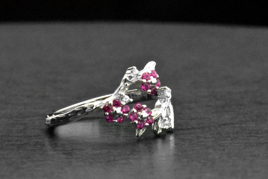 指輪・リング EOU STUDIO THE TREE R5SILVER The Tree Of Life Silver Ring - Studio Jewellery US